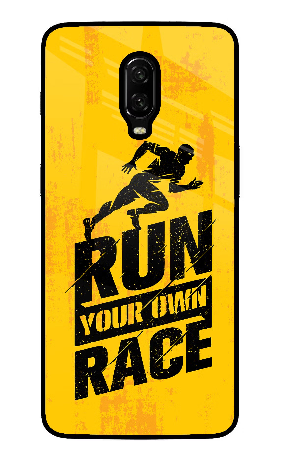 Run Your Own Race Oneplus 6T Glass Case - Run Your Own Race Oneplus 6T Glass Case Run Your Own Race Oneplus 6T Glass Case