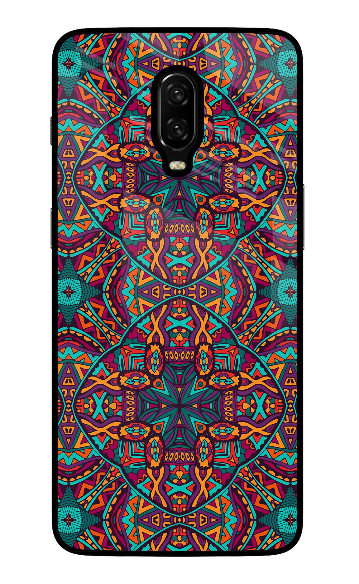 Colour Mandala Oneplus 6T Glass Case - Colour Mandala Oneplus 6T Glass Case Colour Mandala Oneplus 6T Glass Case