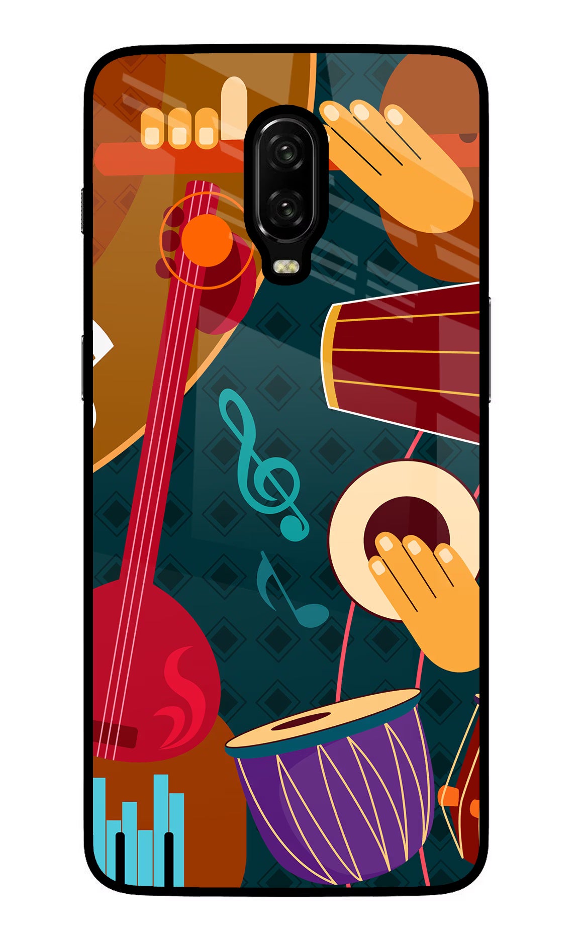 Music Instrument Oneplus 6T Glass Case - Music Instrument Oneplus 6T Glass Case Music Instrument Oneplus 6T Glass Case