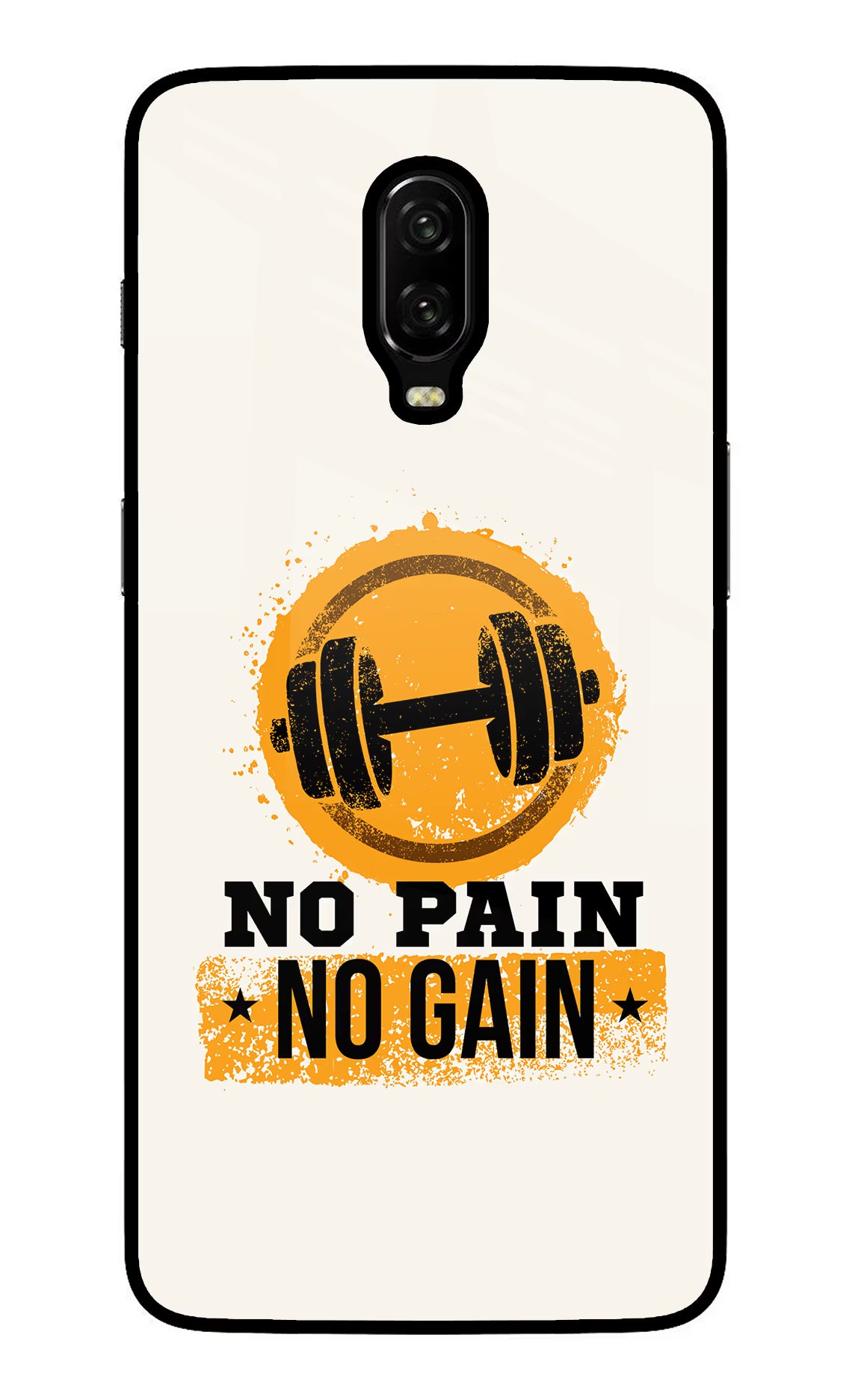 No Pain No Gain Oneplus 6T Glass Case - No Pain No Gain Oneplus 6T Glass Case No Pain No Gain Oneplus 6T Glass Case