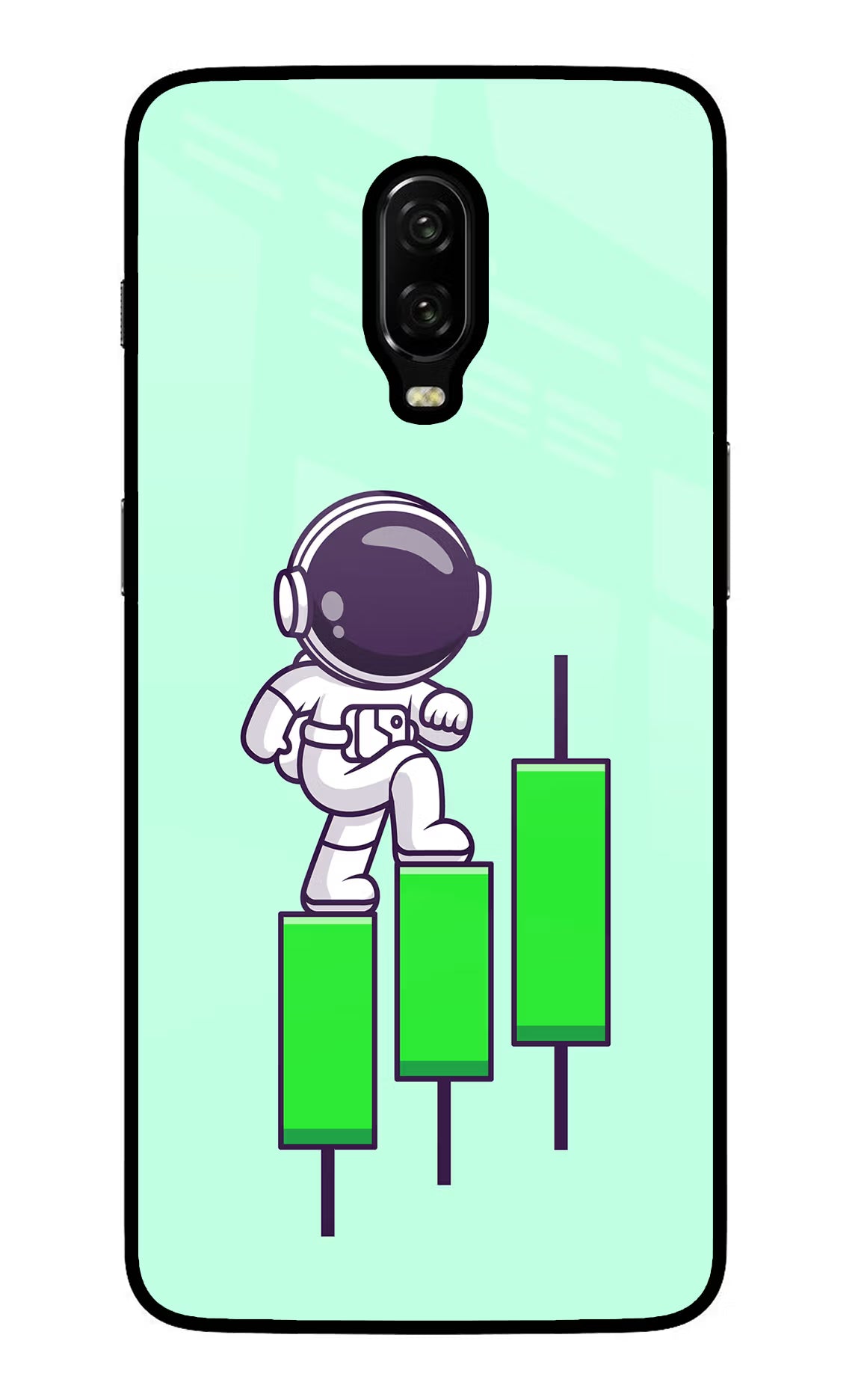 Astronaut Trader Oneplus 6T Glass Case - Astronaut Trader Oneplus 6T Glass Case Astronaut Trader Oneplus 6T Glass Case