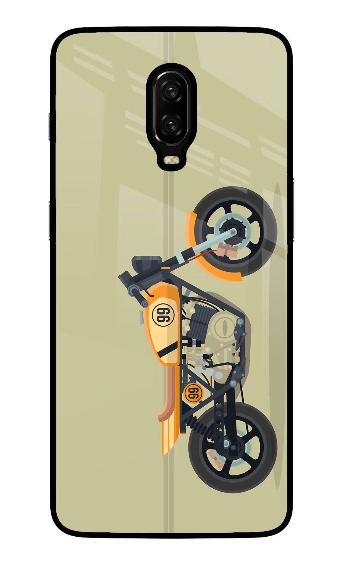 Vertical Speedster Oneplus 6T Glass Case - Vertical Speedster Oneplus 6T Glass Case Vertical Speedster Oneplus 6T Glass Case