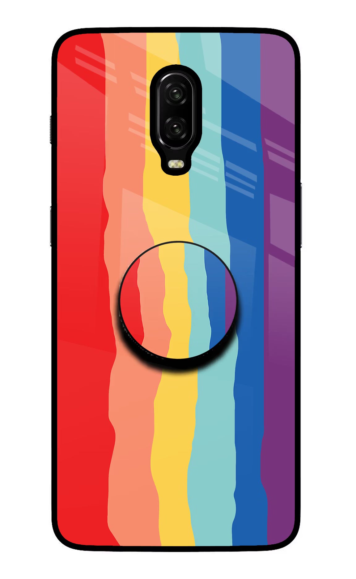 Rainbow Oneplus 6T Glass Case - Rainbow Oneplus 6T Glass Case Rainbow Oneplus 6T Glass Case