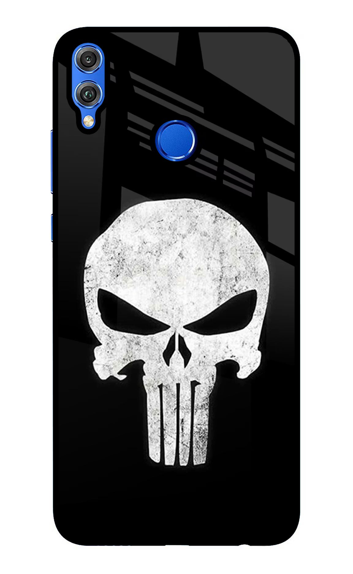 Punisher Skull Honor 8X Back Cover - Punisher Skull Honor 8X Glass Case Back Cover by Casekaro Punisher Skull Honor 8X Glass Case Back Cover by Casekaro