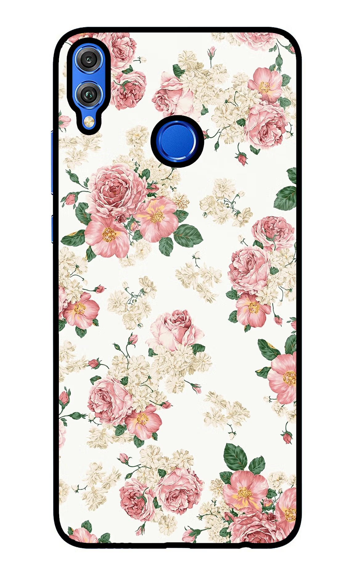 Flowers Honor 8X Back Cover - Flowers Honor 8X Glass Case Back Cover by Casekaro Flowers Honor 8X Glass Case Back Cover by Casekaro