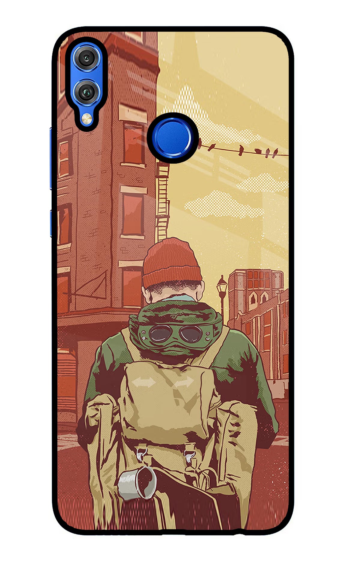 Adventurous Honor 8X Back Cover - Adventurous Honor 8X Glass Case Back Cover by Casekaro Adventurous Honor 8X Glass Case Back Cover by Casekaro