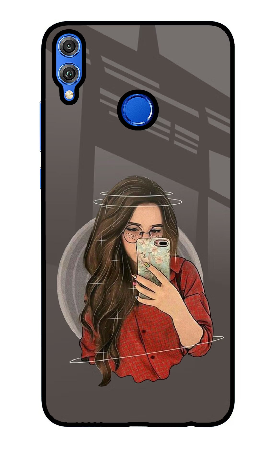 Selfie Queen Honor 8X Back Cover - Selfie Queen Honor 8X Glass Case Back Cover by Casekaro Selfie Queen Honor 8X Glass Case Back Cover by Casekaro