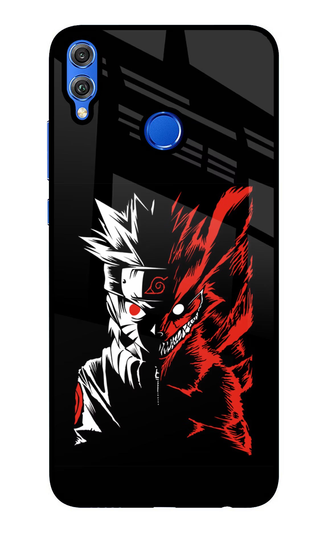 Naruto Two Face Honor 8X Back Cover - Naruto Two Face Honor 8X Glass Case Back Cover by Casekaro Naruto Two Face Honor 8X Glass Case Back Cover by Casekaro