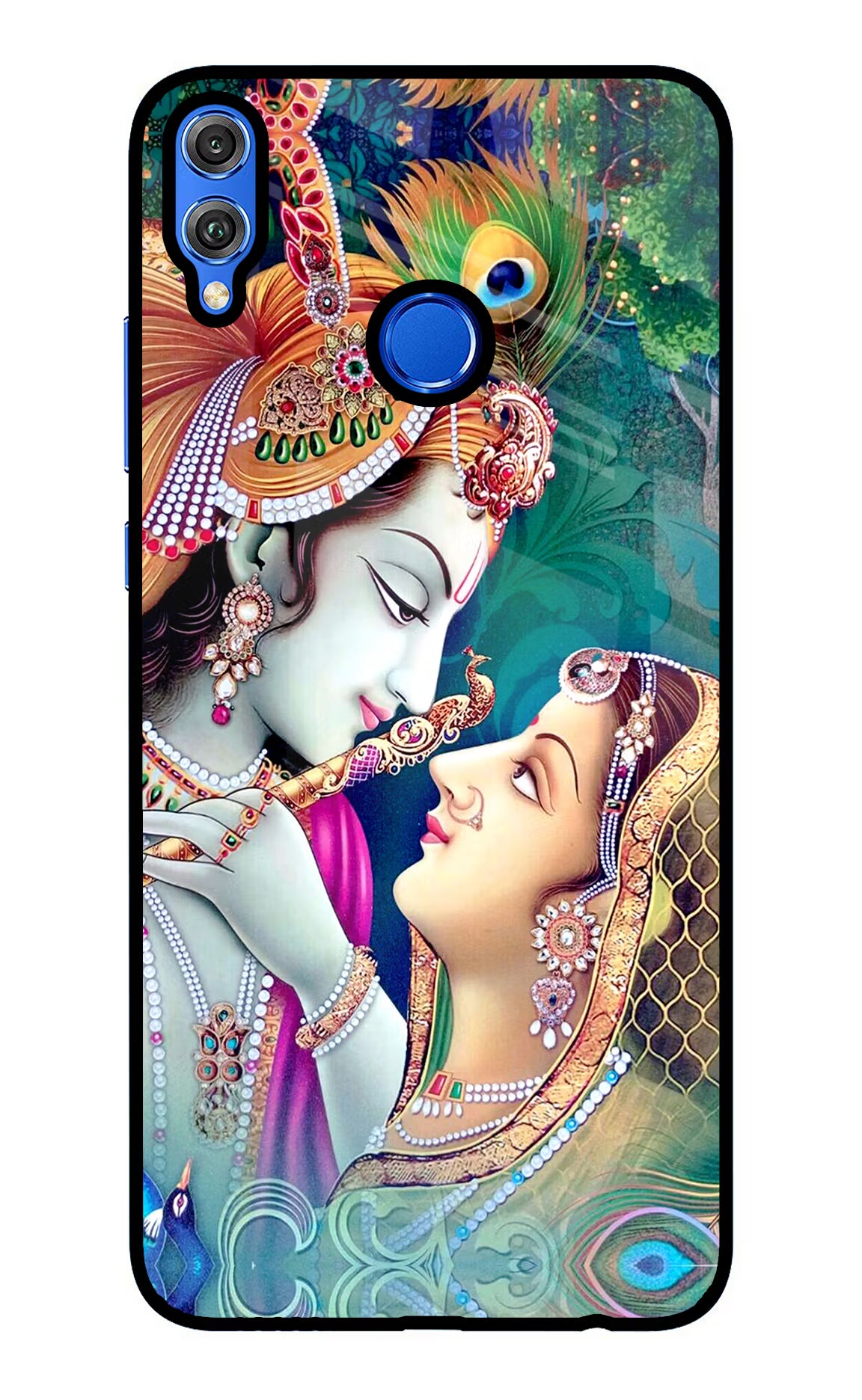 Lord Radha Krishna Honor 8X Back Cover - Lord Radha Krishna Honor 8X Glass Case Back Cover by Casekaro Lord Radha Krishna Honor 8X Glass Case Back Cover by Casekaro