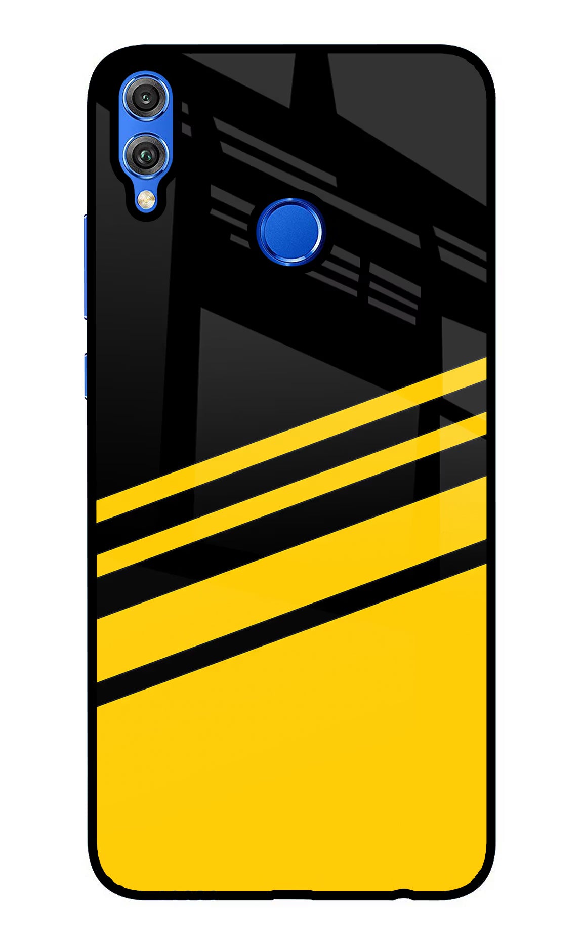 Yellow Shades Honor 8X Back Cover - Yellow Shades Honor 8X Glass Case Back Cover by Casekaro Yellow Shades Honor 8X Glass Case Back Cover by Casekaro