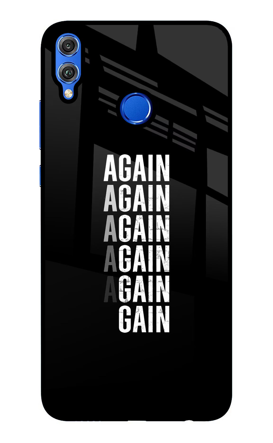 Again Again Gain Honor 8X Back Cover - Again Again Gain Honor 8X Glass Case Back Cover by Casekaro Again Again Gain Honor 8X Glass Case Back Cover by Casekaro