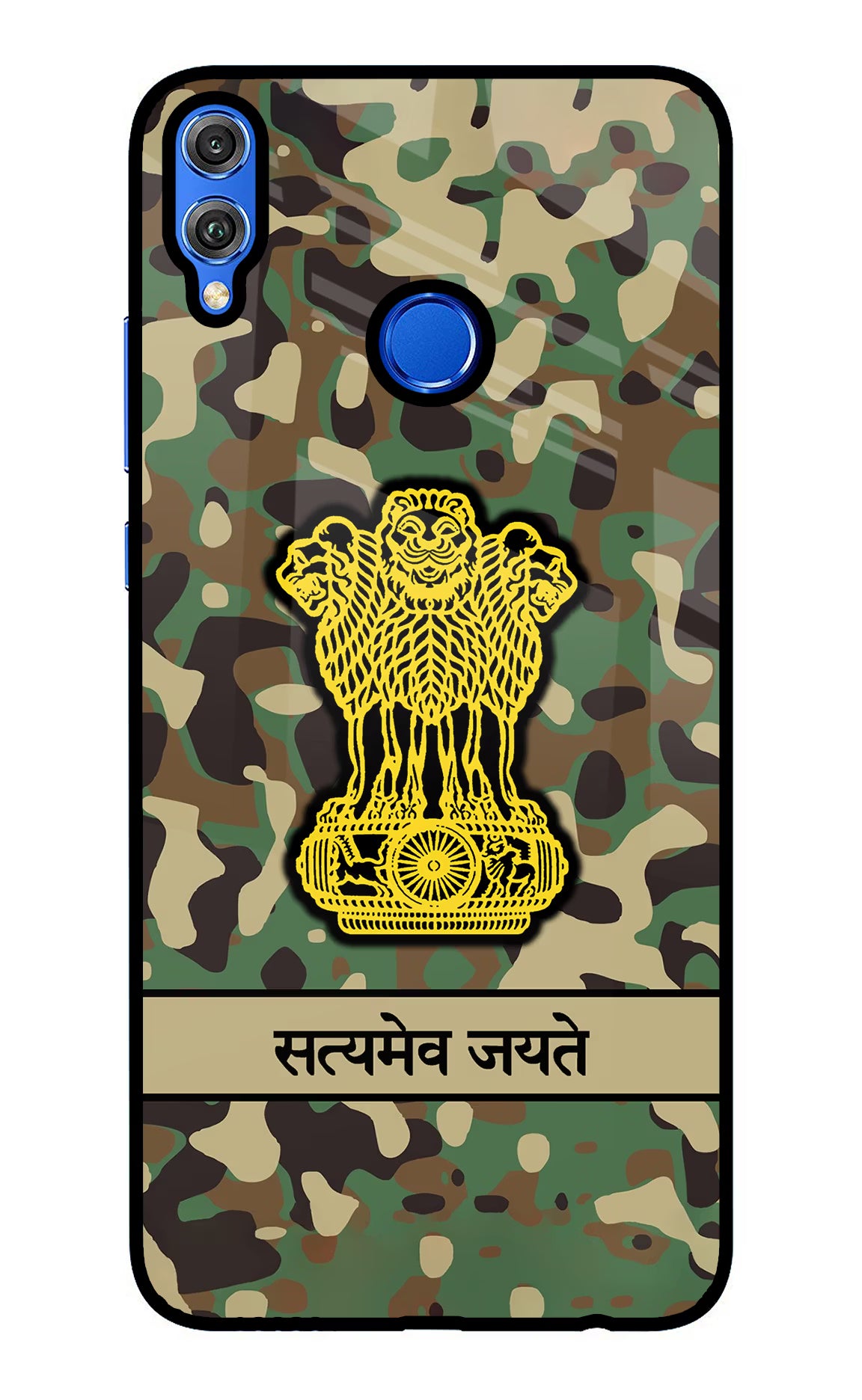 Satyamev Jayate Army Honor 8X Back Cover - Satyamev Jayate Army Honor 8X Glass Case Back Cover by Casekaro Satyamev Jayate Army Honor 8X Glass Case Back Cover by Casekaro