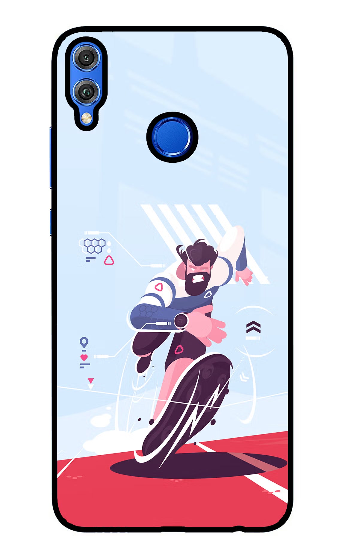 Run Pro Honor 8X Back Cover - Run Pro Honor 8X Glass Case Back Cover by Casekaro Run Pro Honor 8X Glass Case Back Cover by Casekaro