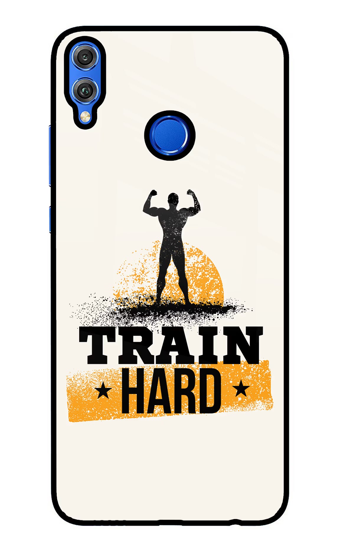 Train Hard Honor 8X Back Cover - Train Hard Honor 8X Glass Case Back Cover by Casekaro Train Hard Honor 8X Glass Case Back Cover by Casekaro