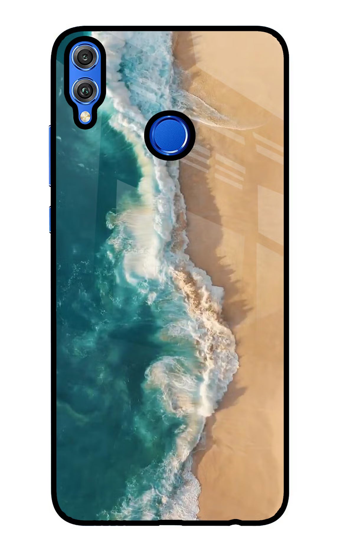 Ocean Beach Honor 8X Back Cover - Ocean Beach Honor 8X Glass Case Back Cover by Casekaro Ocean Beach Honor 8X Glass Case Back Cover by Casekaro