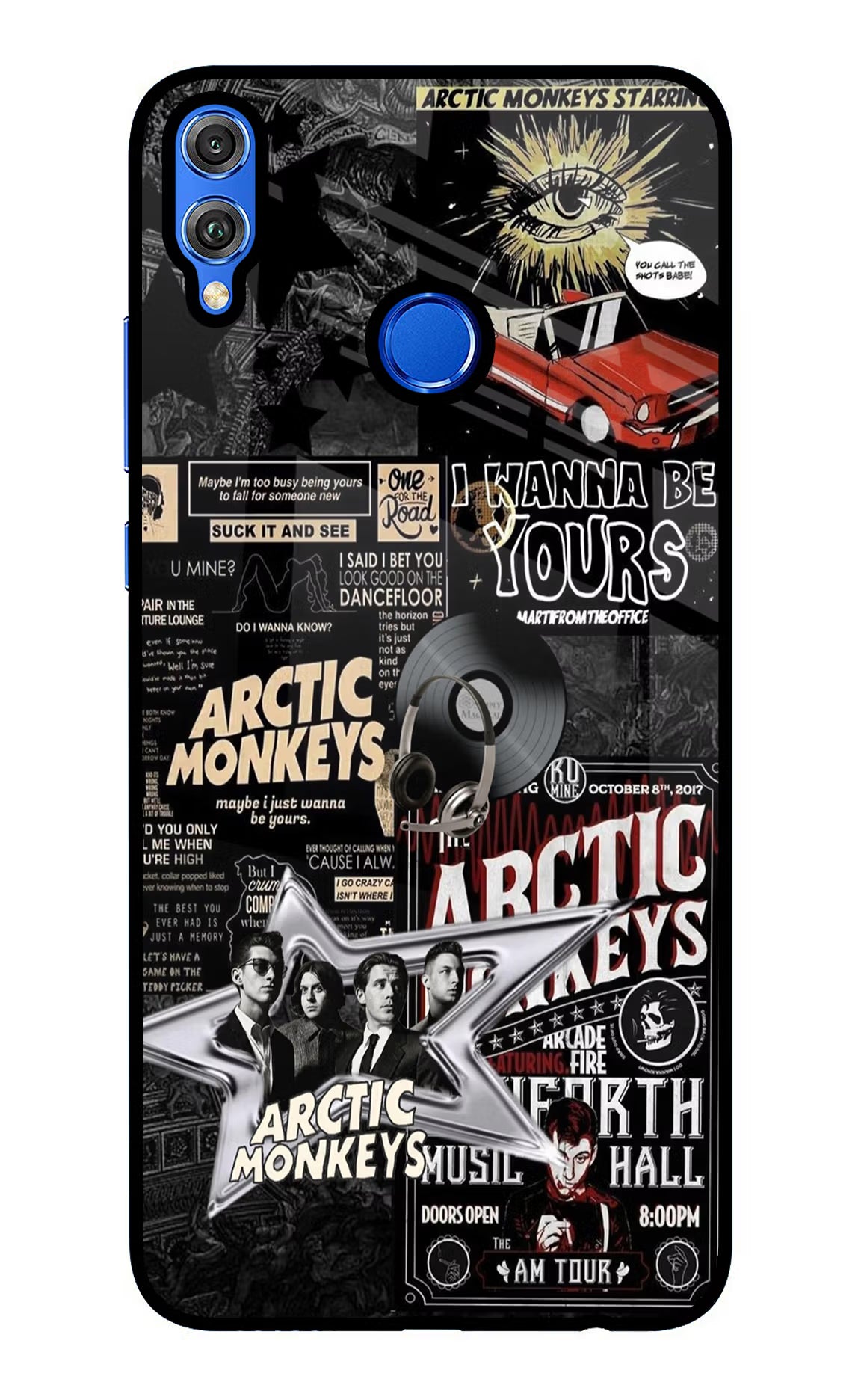 Arctic Monkeys Honor 8X Glass Case - Arctic Monkeys Honor 8X Glass Case Arctic Monkeys Honor 8X Glass Case