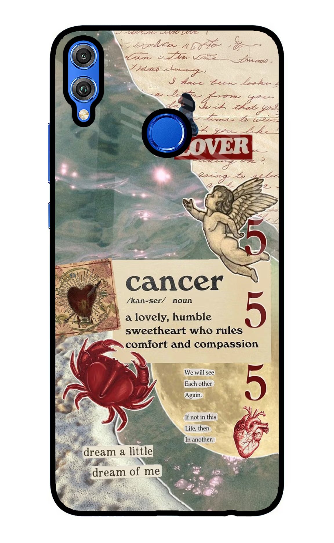 Cancer Zodiac Honor 8X Glass Case - Cancer Zodiac Honor 8X Glass Case Cancer Zodiac Honor 8X Glass Case