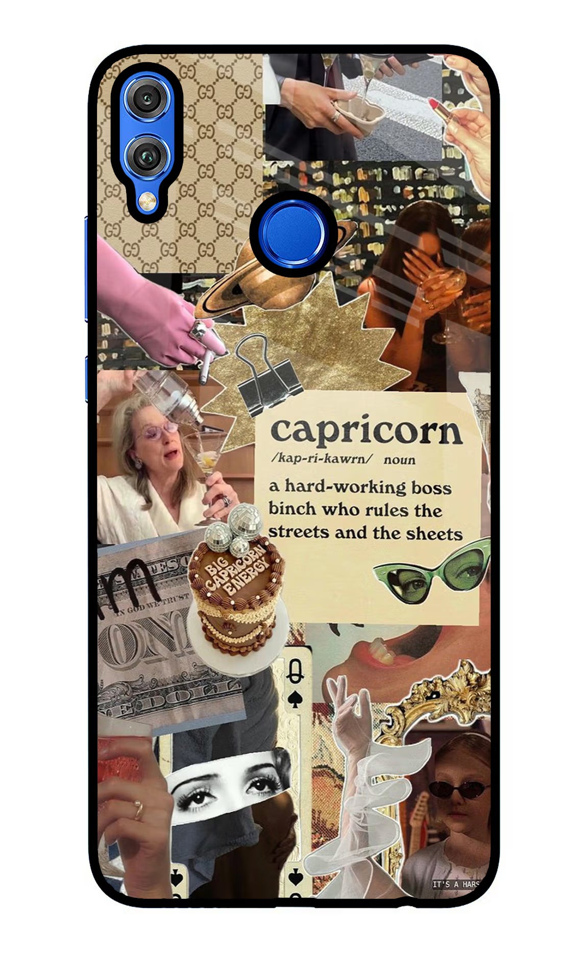 Capricorn Zodiac Honor 8X Glass Case - Capricorn Zodiac Honor 8X Glass Case Capricorn Zodiac Honor 8X Glass Case