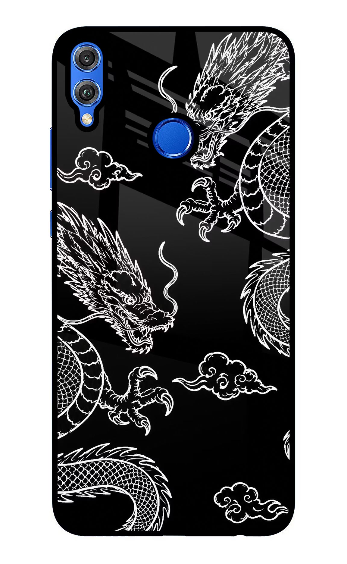 Twin Dragons Honor 8X Glass Case - Twin Dragons Honor 8X Glass Case Twin Dragons Honor 8X Glass Case