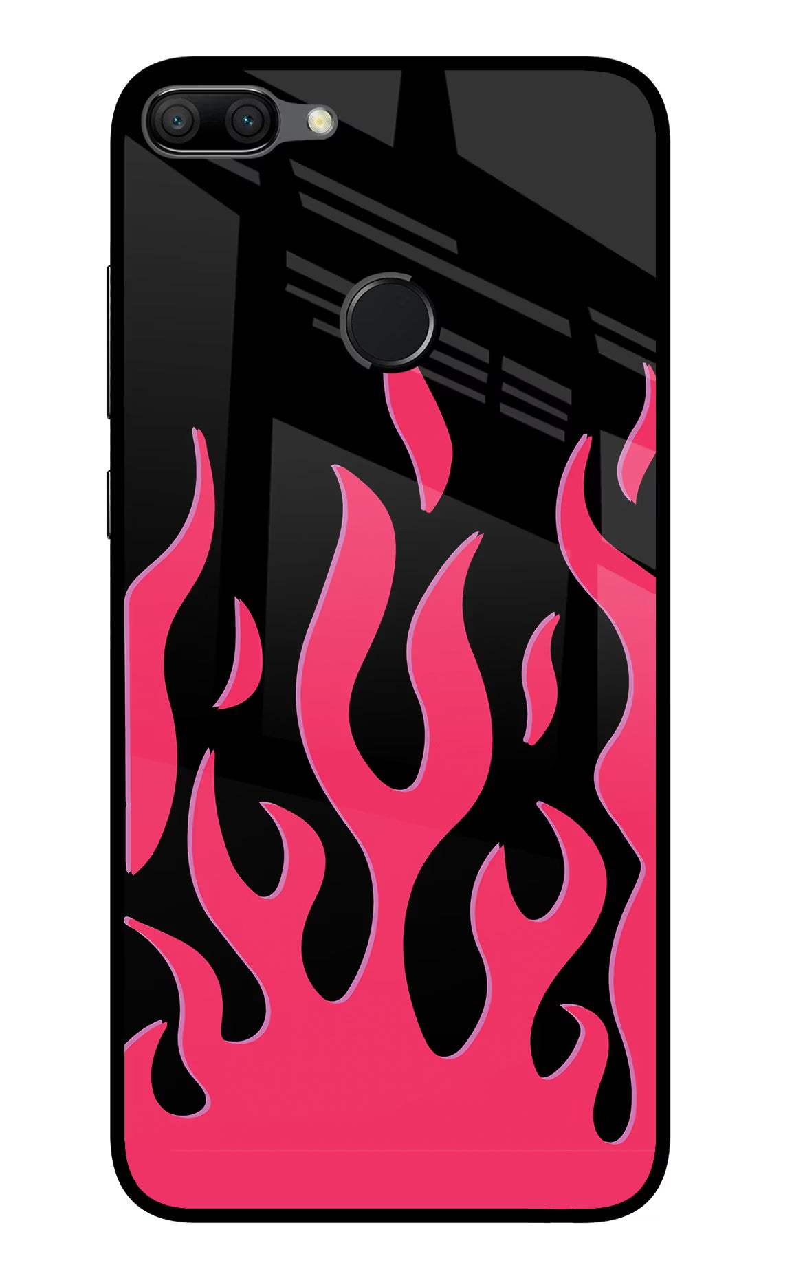 Fire Flames Honor 9N Glass Case - Fire Flames Honor 9N Glass Case Fire Flames Honor 9N Glass Case