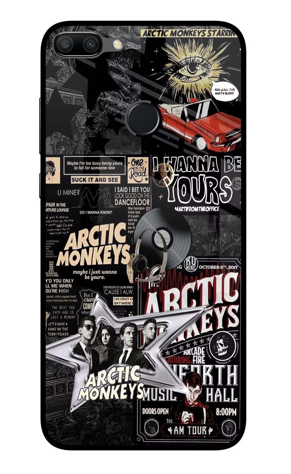 Arctic Monkeys Honor 9N Glass Case - Arctic Monkeys Honor 9N Glass Case Arctic Monkeys Honor 9N Glass Case