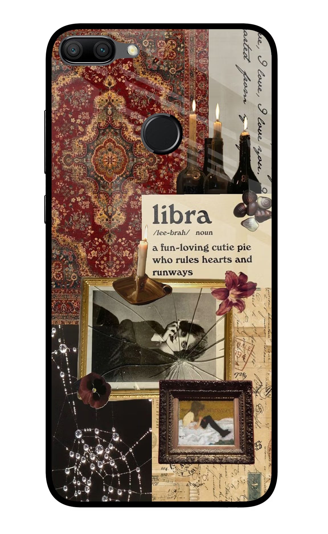 Libra Zodiac Honor 9N Glass Case - Libra Zodiac Honor 9N Glass Case Libra Zodiac Honor 9N Glass Case