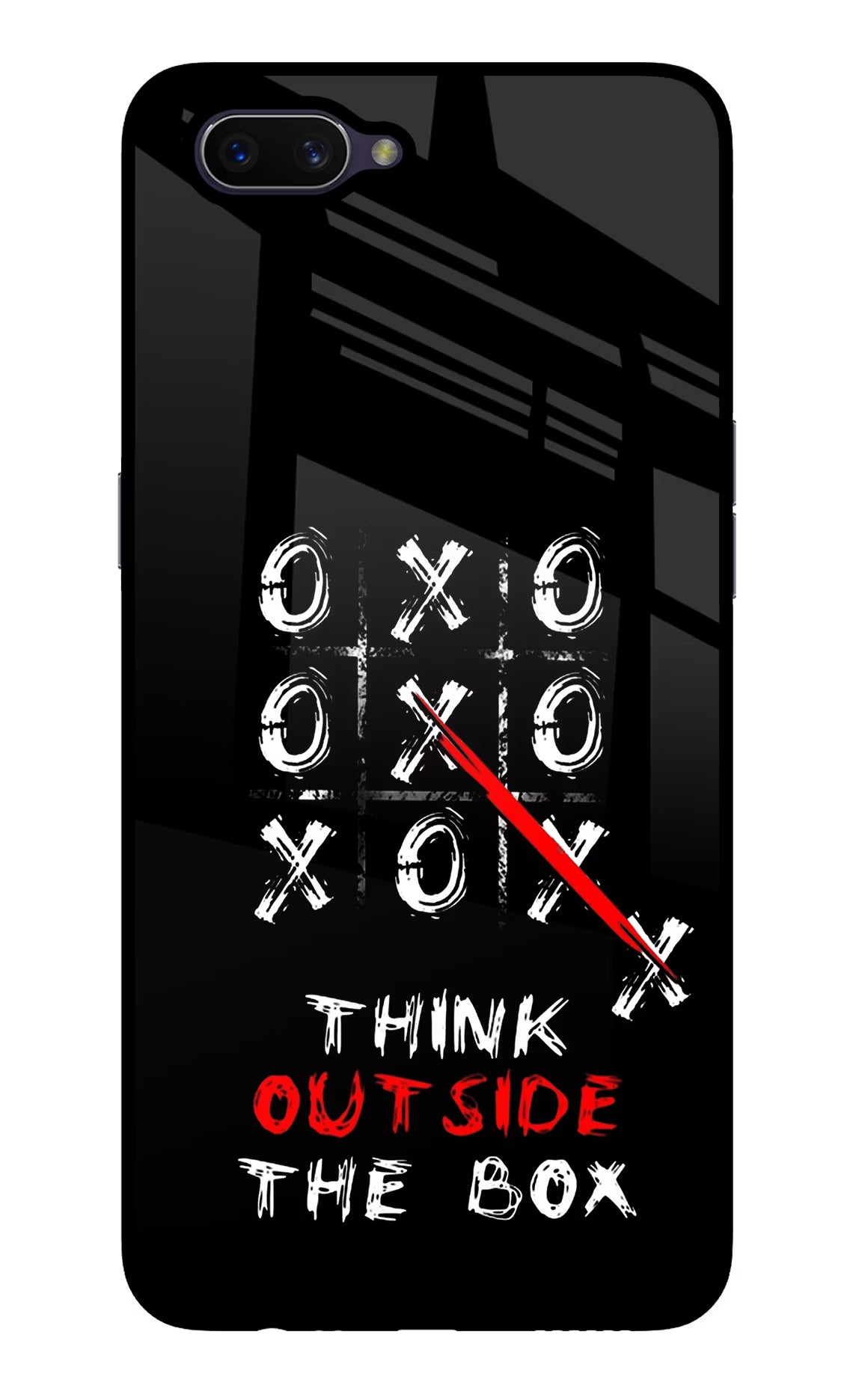 Think out of the BOX Oppo A3S Glass Case - Think out of the BOX Oppo A3S Glass Case Think out of the BOX Oppo A3S Glass Case