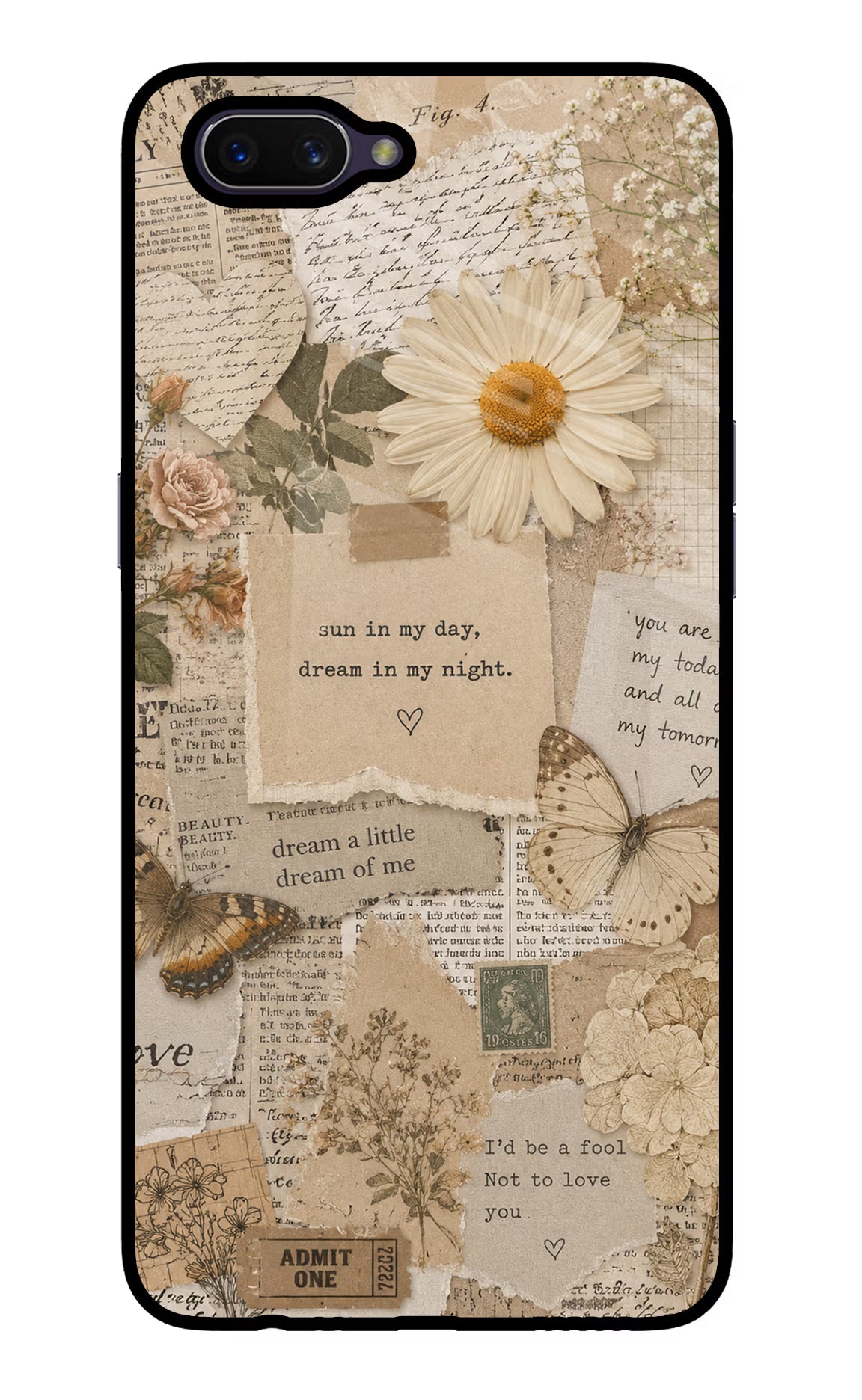 Vintage case Oppo A3S Glass Case - Vintage case Oppo A3S Glass Case Vintage case Oppo A3S Glass Case