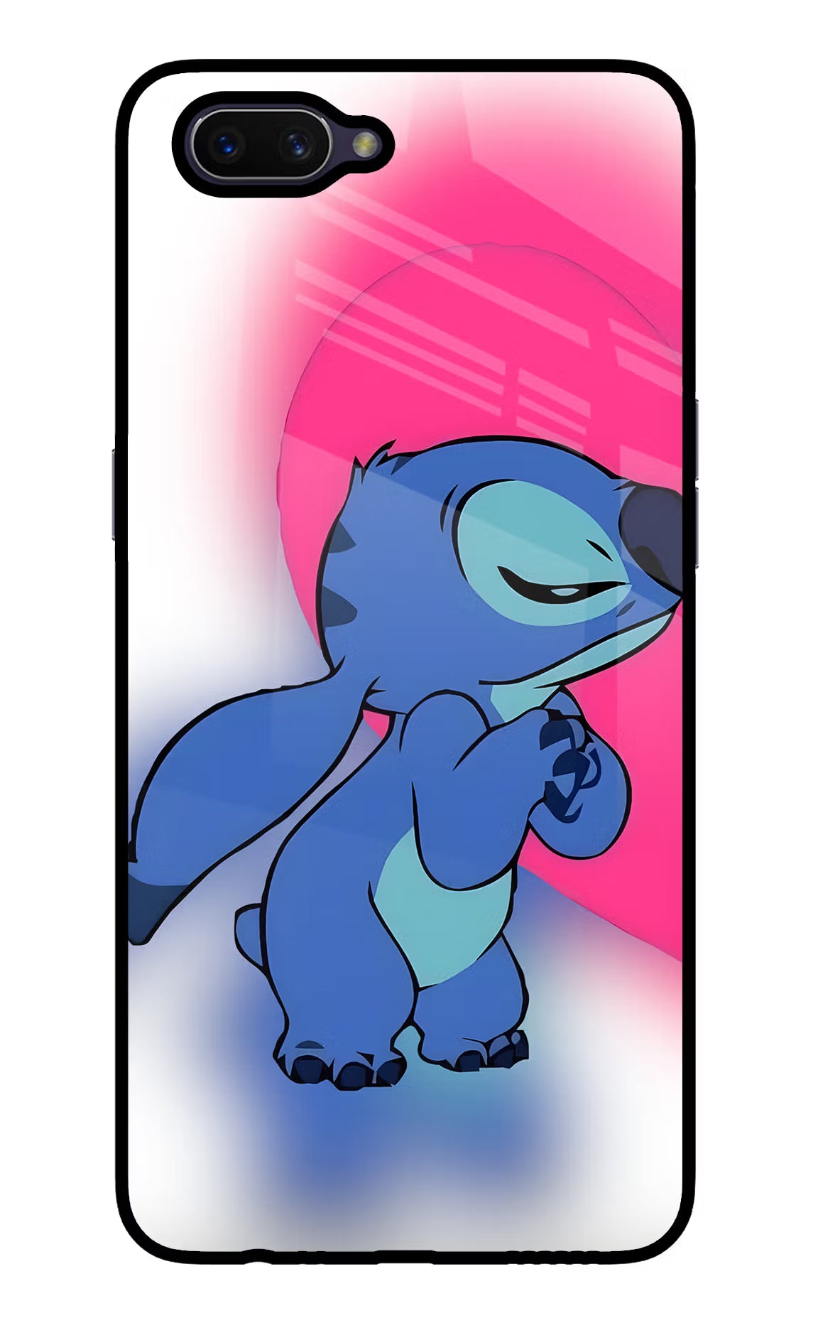 Stitch Hug Oppo A3S Glass Case - Stitch Hug Oppo A3S Glass Case Stitch Hug Oppo A3S Glass Case
