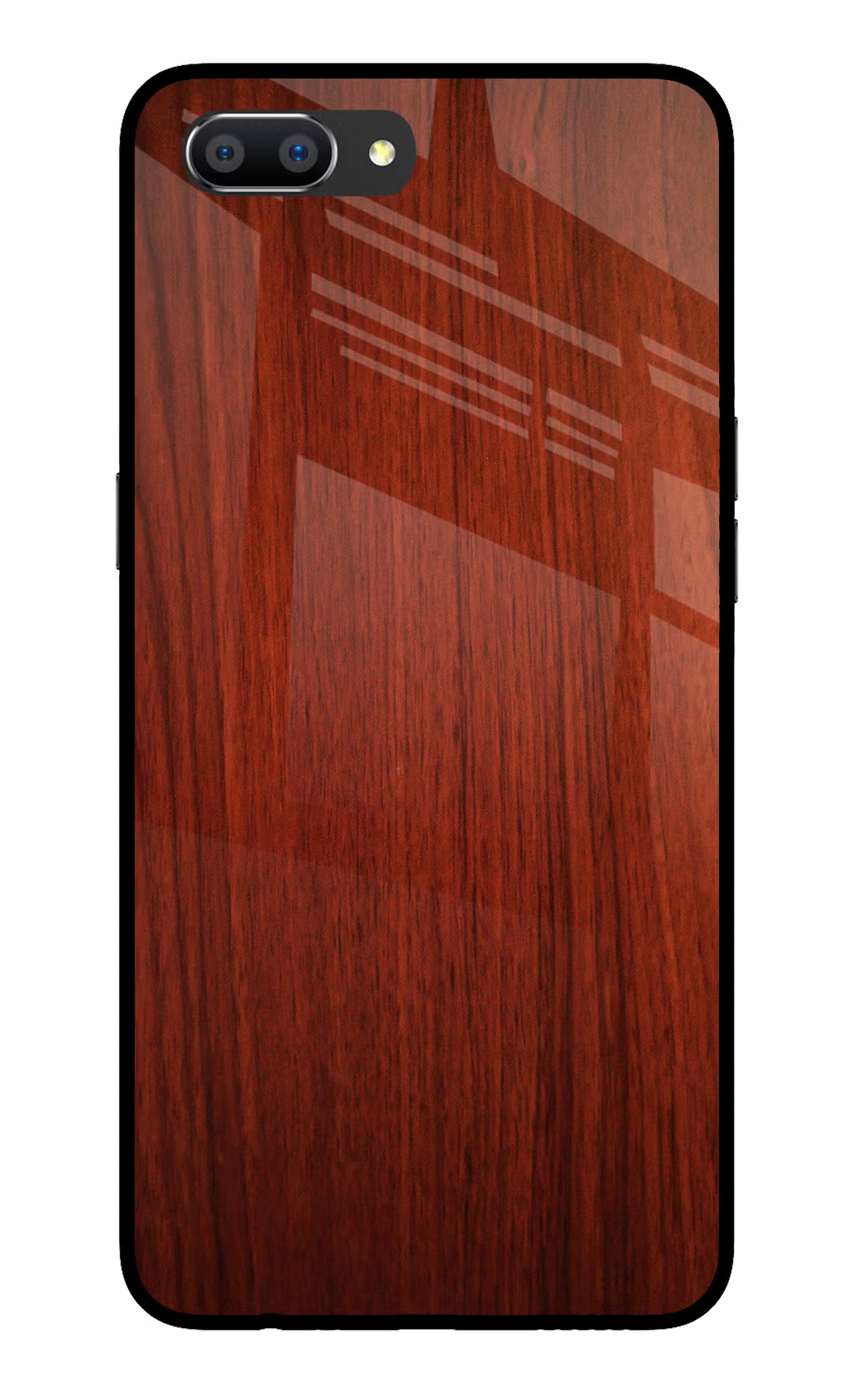 Wooden Plain Pattern Realme C1 Glass Case - Wooden Plain Pattern Realme C1 Glass Case Wooden Plain Pattern Realme C1 Glass Case