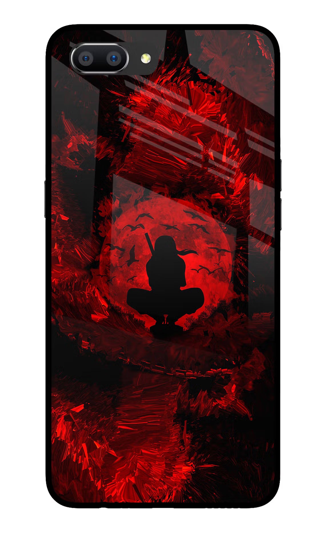 Itachi Uchiha Realme C1 Glass Case - Itachi Uchiha Realme C1 Glass Case Itachi Uchiha Realme C1 Glass Case