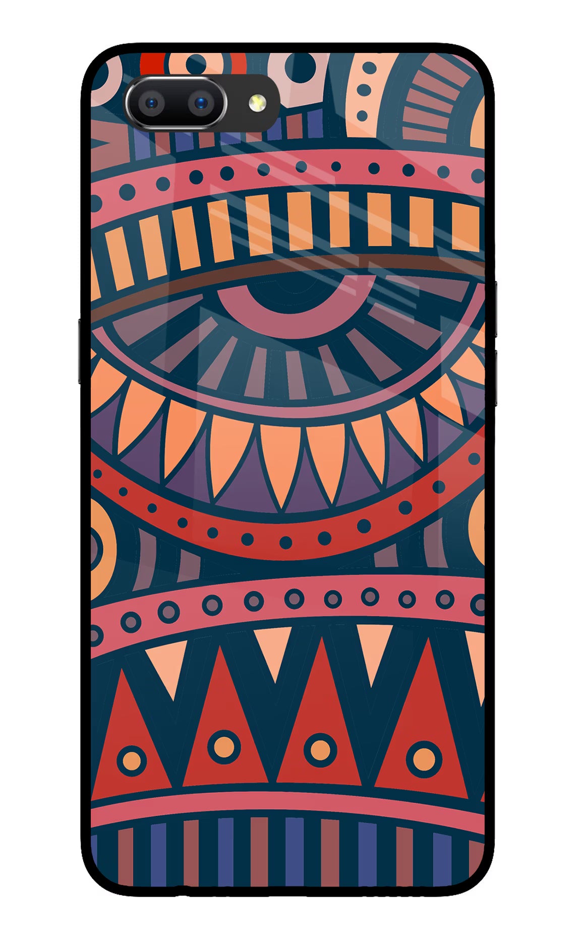 African Culture Design Realme C1 Glass Case - African Culture Design Realme C1 Glass Case African Culture Design Realme C1 Glass Case