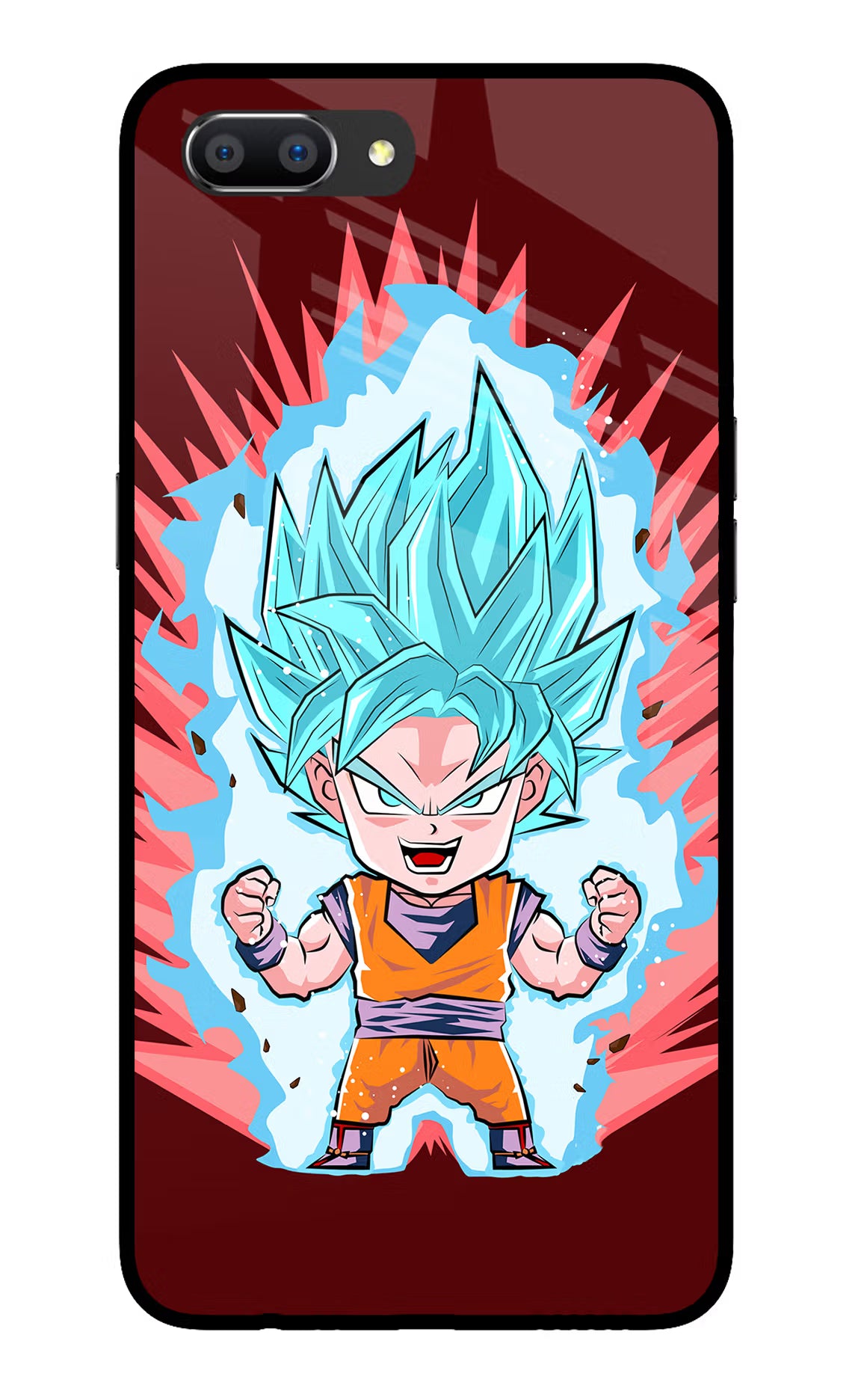 Goku Little Realme C1 Glass Case - Goku Little Realme C1 Glass Case Goku Little Realme C1 Glass Case