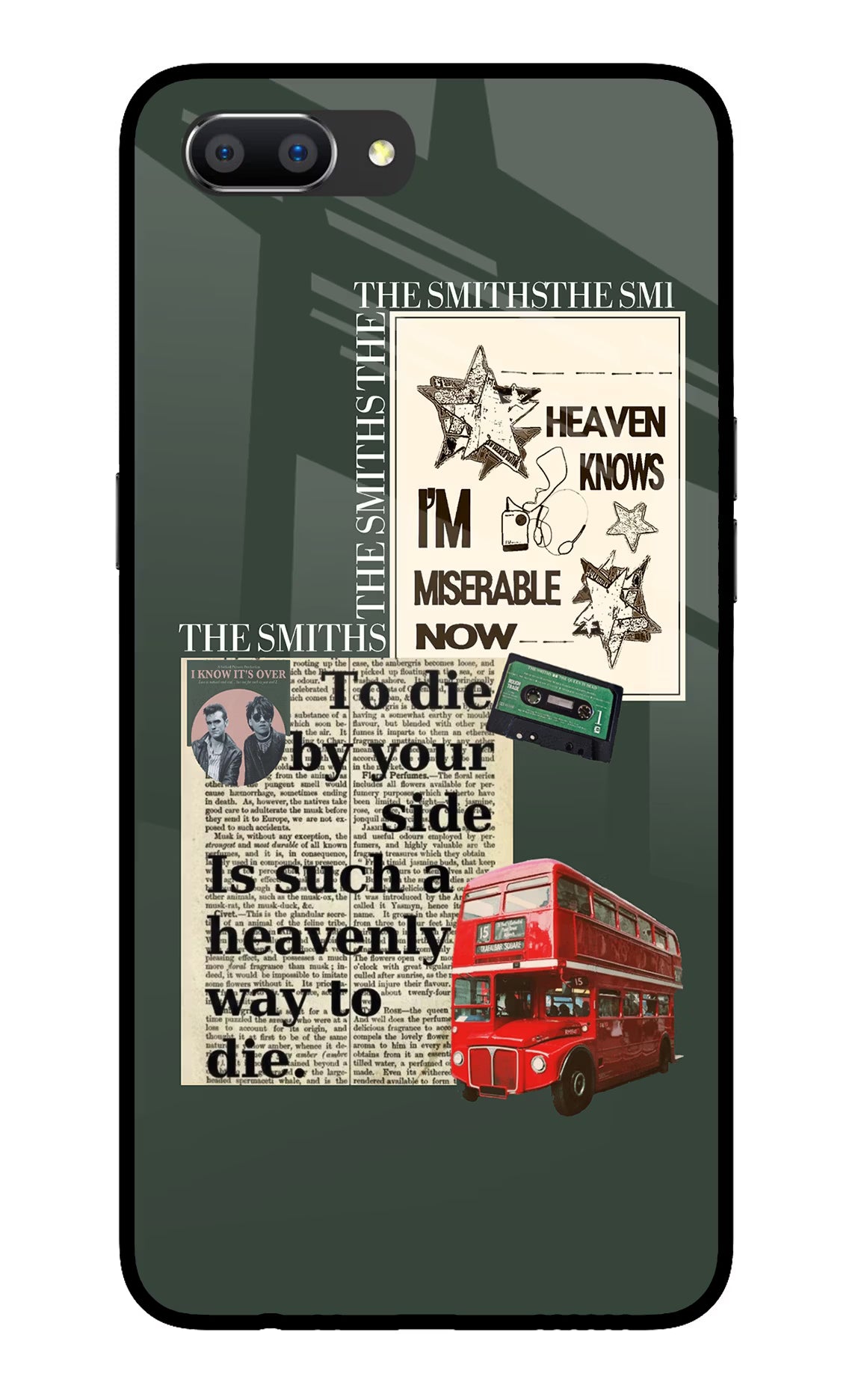 The Smiths Realme C1 Glass Case - The Smiths Realme C1 Glass Case The Smiths Realme C1 Glass Case