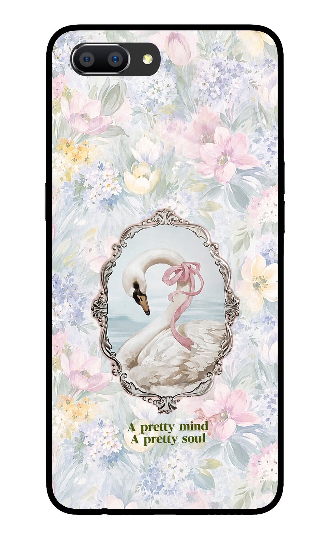 Pretty Mind Pretty Soul Realme C1 Glass Case - Pretty Mind Pretty Soul Realme C1 Glass Case Pretty Mind Pretty Soul Realme C1 Glass Case