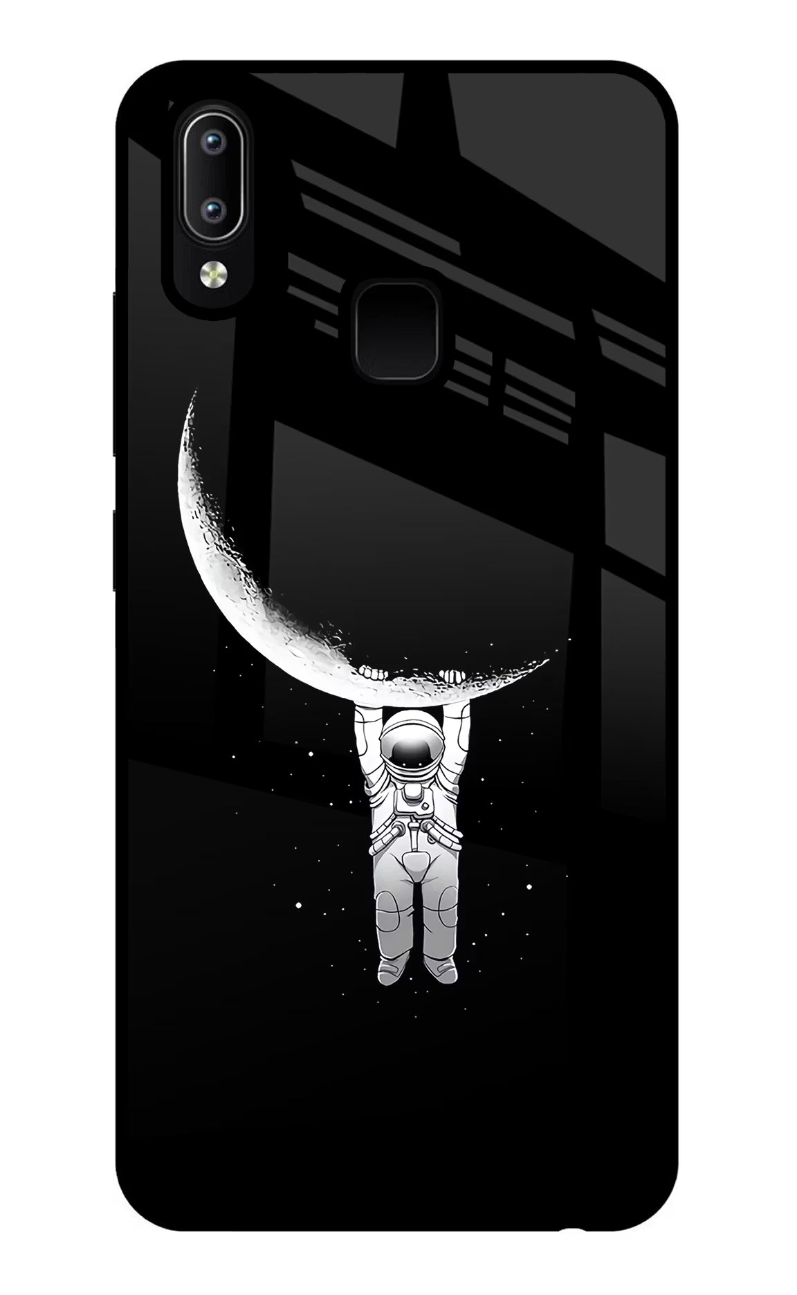 Moon Space Vivo Y91/Y93/Y95 Glass Case - Moon Space Vivo Y91/Y93/Y95 Glass Case Moon Space Vivo Y91/Y93/Y95 Glass Case