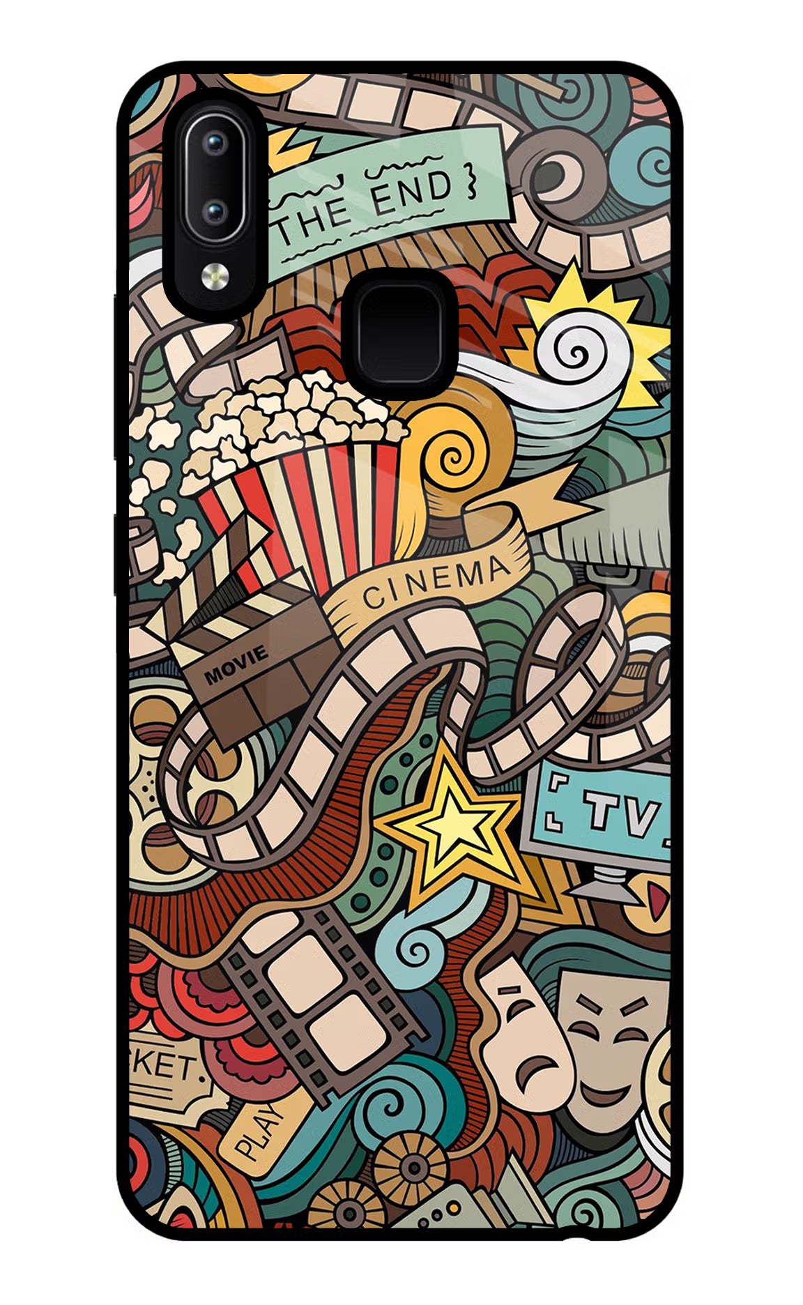 Cinema Abstract Vivo Y91/Y93/Y95 Glass Case - Cinema Abstract Vivo Y91/Y93/Y95 Glass Case Cinema Abstract Vivo Y91/Y93/Y95 Glass Case