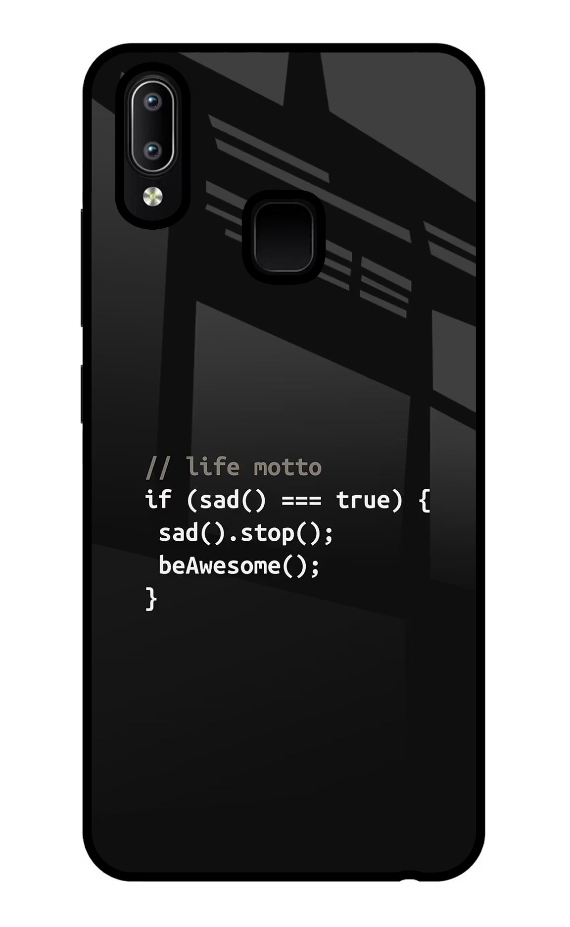 Life Motto Code Vivo Y91/Y93/Y95 Glass Case - Life Motto Code Vivo Y91/Y93/Y95 Glass Case Life Motto Code Vivo Y91/Y93/Y95 Glass Case