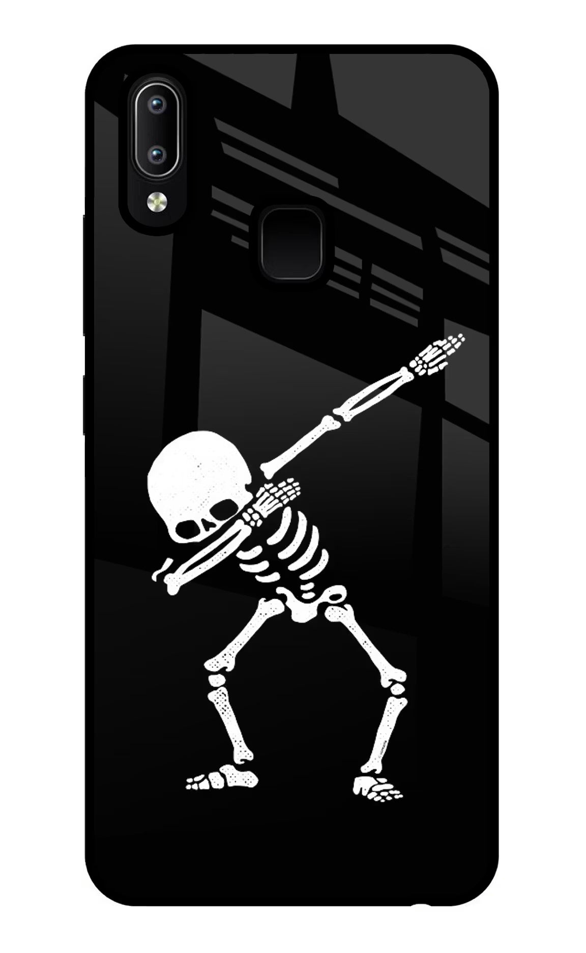 Dabbing Skeleton Art Vivo Y91/Y93/Y95 Glass Case - Dabbing Skeleton Art Vivo Y91/Y93/Y95 Glass Case Dabbing Skeleton Art Vivo Y91/Y93/Y95 Glass Case
