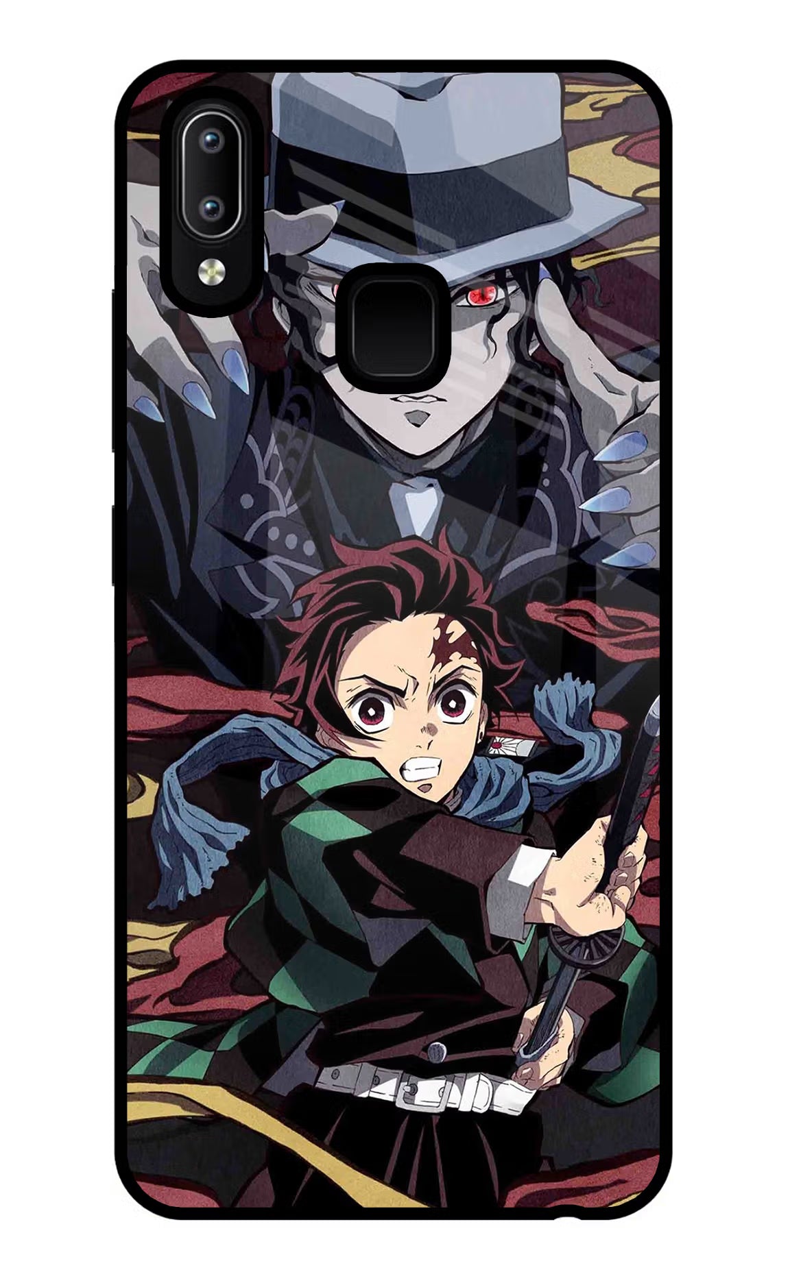 Demon Slayer Vivo Y91/Y93/Y95 Glass Case - Demon Slayer Vivo Y91/Y93/Y95 Glass Case Demon Slayer Vivo Y91/Y93/Y95 Glass Case