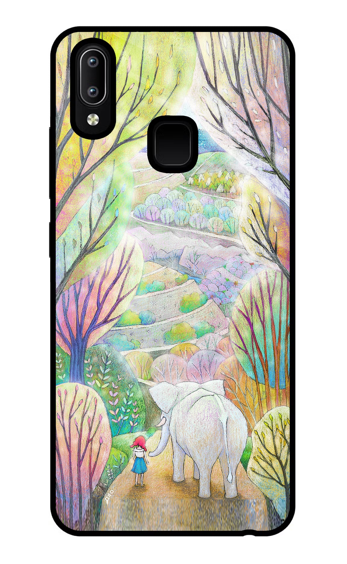 Nature Painting Vivo Y91/Y93/Y95 Glass Case - Nature Painting Vivo Y91/Y93/Y95 Glass Case Nature Painting Vivo Y91/Y93/Y95 Glass Case