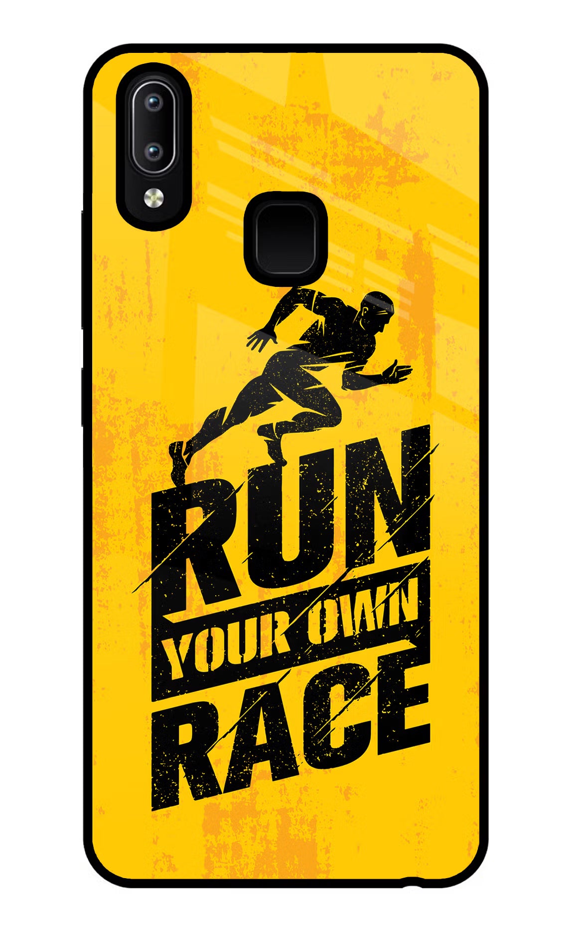 Run Your Own Race Vivo Y91/Y93/Y95 Glass Case - Run Your Own Race Vivo Y91/Y93/Y95 Glass Case Run Your Own Race Vivo Y91/Y93/Y95 Glass Case