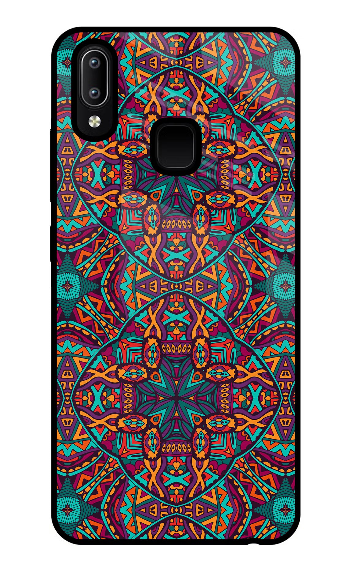 Colour Mandala Vivo Y91/Y93/Y95 Glass Case - Colour Mandala Vivo Y91/Y93/Y95 Glass Case Colour Mandala Vivo Y91/Y93/Y95 Glass Case