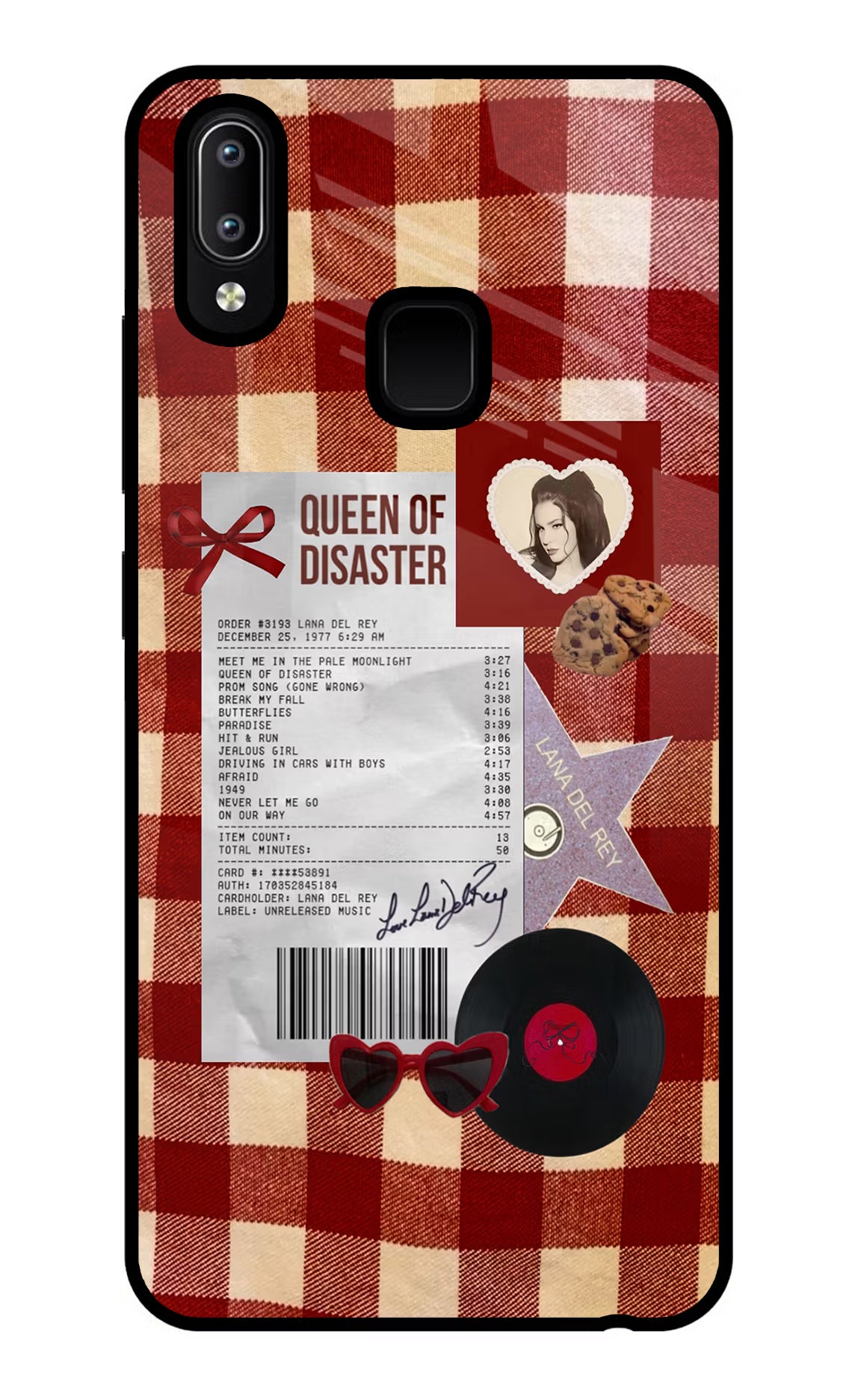 Queen of Disaster Vivo Y91/Y93/Y95 Glass Case - Queen of Disaster Vivo Y91/Y93/Y95 Glass Case Queen of Disaster Vivo Y91/Y93/Y95 Glass Case