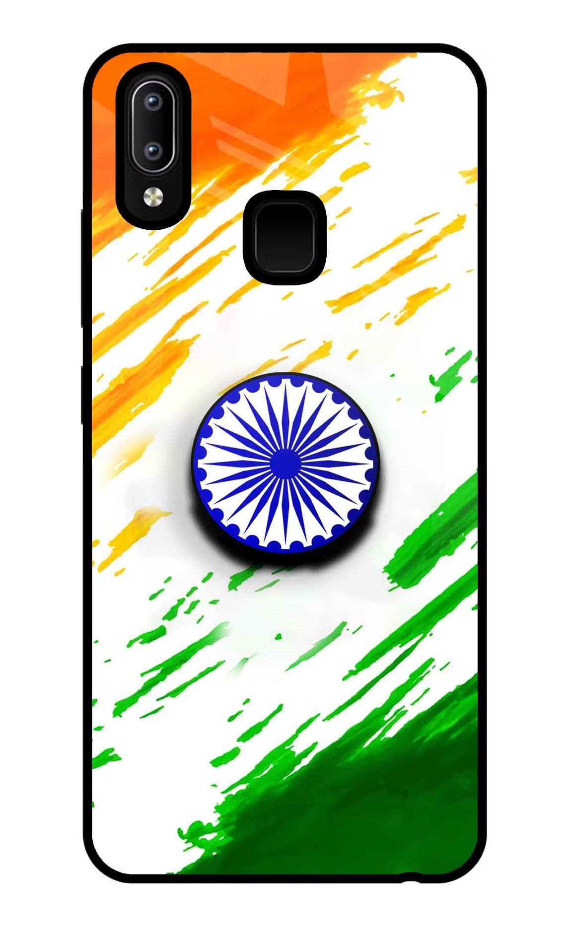 Indian Flag Ashoka Chakra Vivo Y91/Y93/Y95 Glass Case - Indian Flag Ashoka Chakra Vivo Y91/Y93/Y95 Glass Case Indian Flag Ashoka Chakra Vivo Y91/Y93/Y95 Glass Case