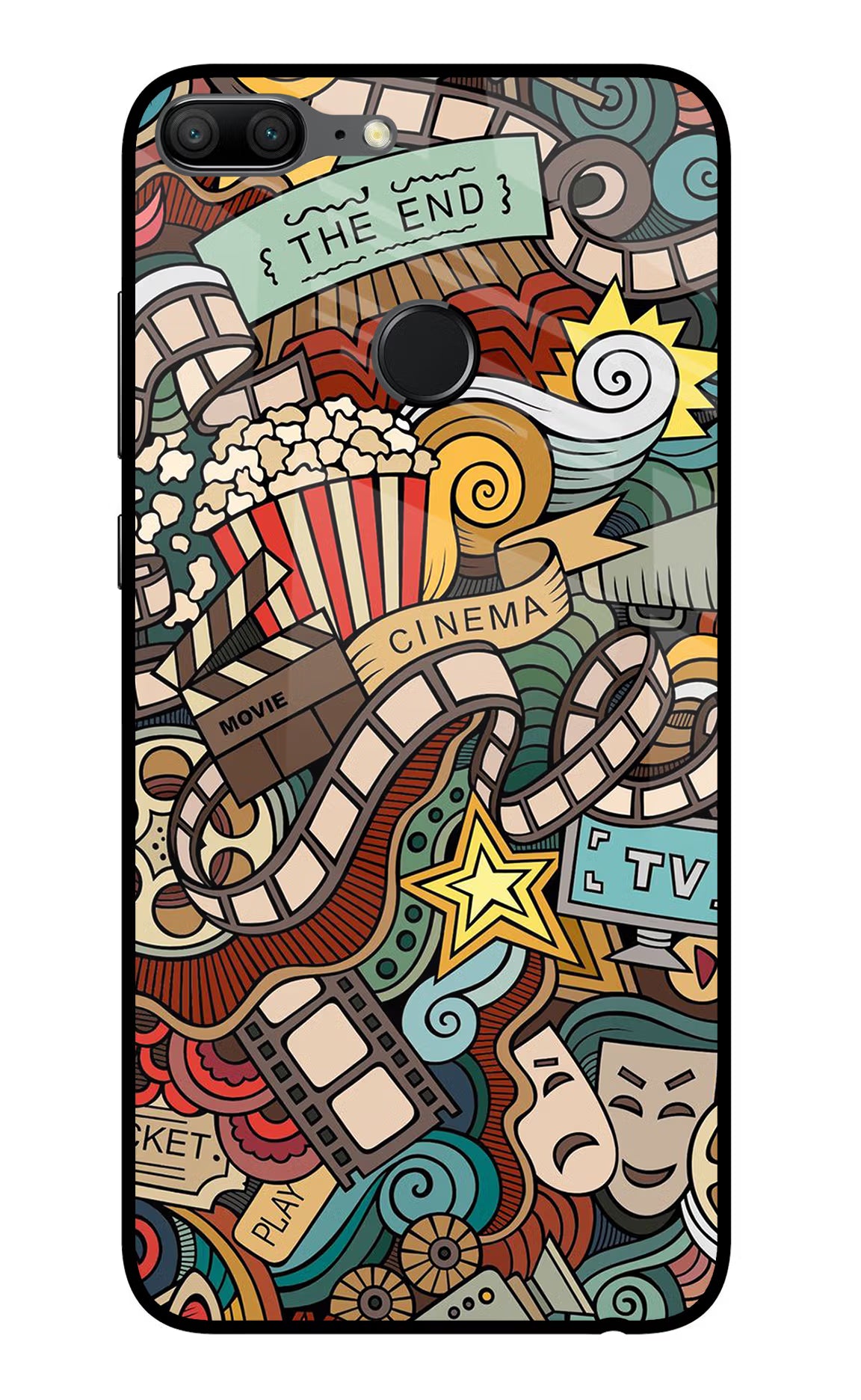 Cinema Abstract Honor 9 Lite Glass Case - Cinema Abstract Honor 9 Lite Glass Case Cinema Abstract Honor 9 Lite Glass Case