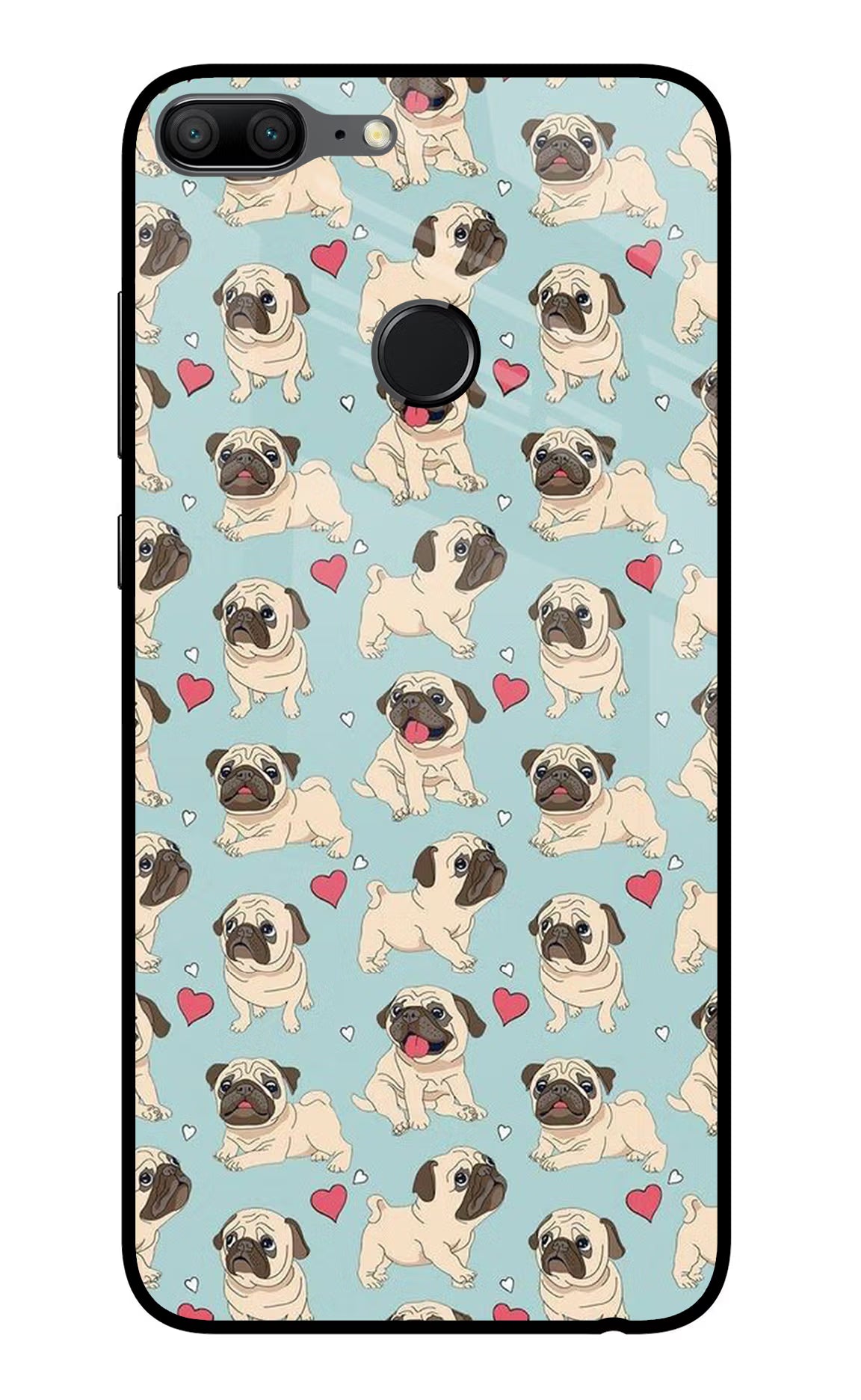 Pug Dog Honor 9 Lite Glass Case - Pug Dog Honor 9 Lite Glass Case Pug Dog Honor 9 Lite Glass Case