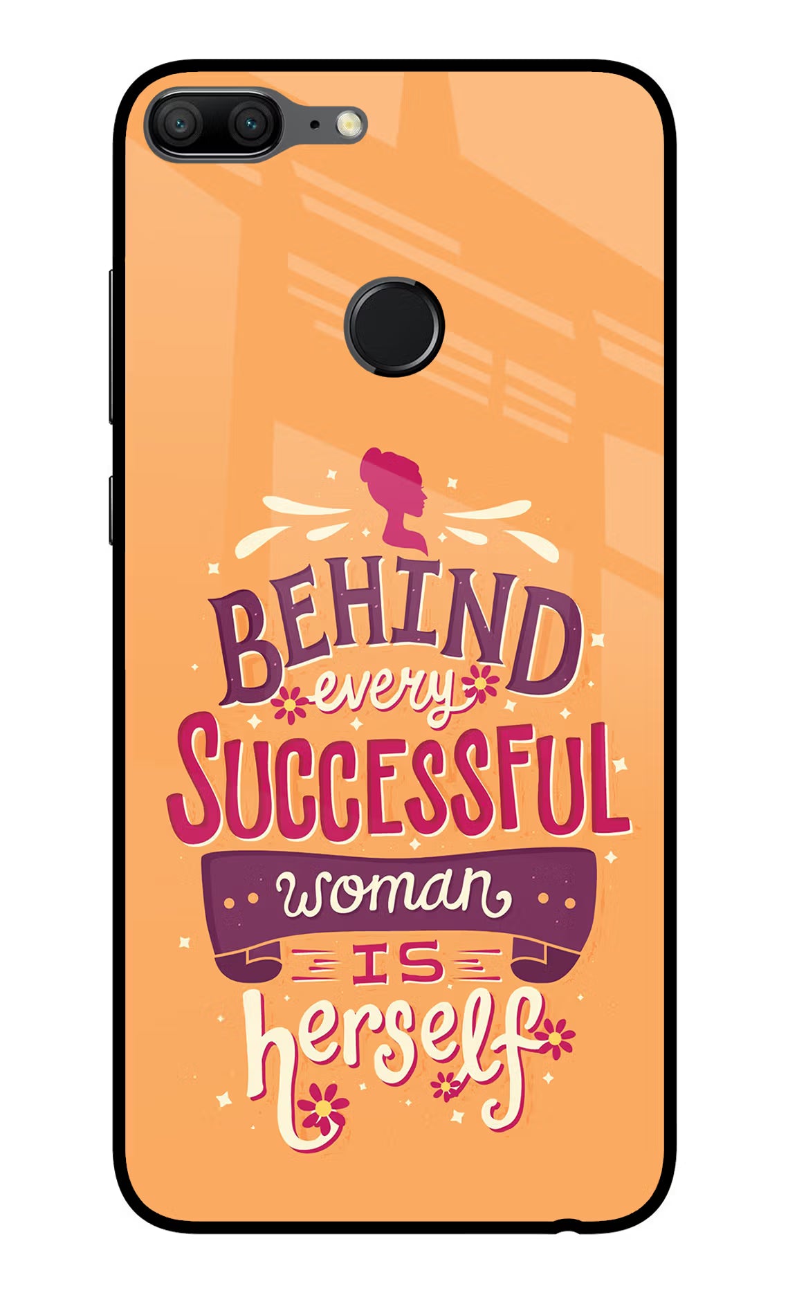 Behind Every Successful Woman There Is Herself Honor 9 Lite Glass Case - Behind Every Successful Woman There Is Herself Honor 9 Lite Glass Case Behind Every Successful Woman There Is Herself Honor 9 Lite Glass Case