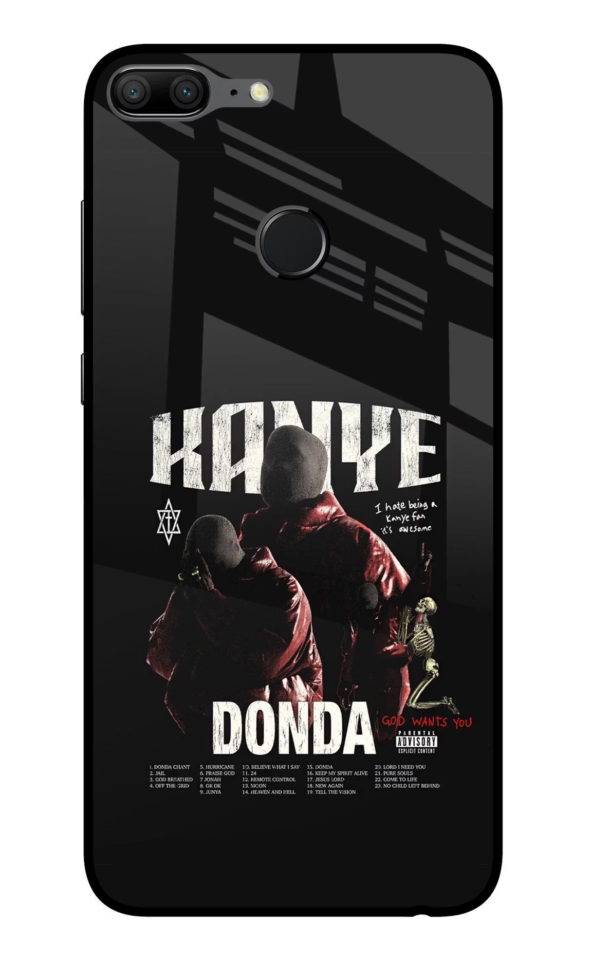 Donda Kanye West Honor 9 Lite Glass Case - Donda Kanye West Honor 9 Lite Glass Case Donda Kanye West Honor 9 Lite Glass Case