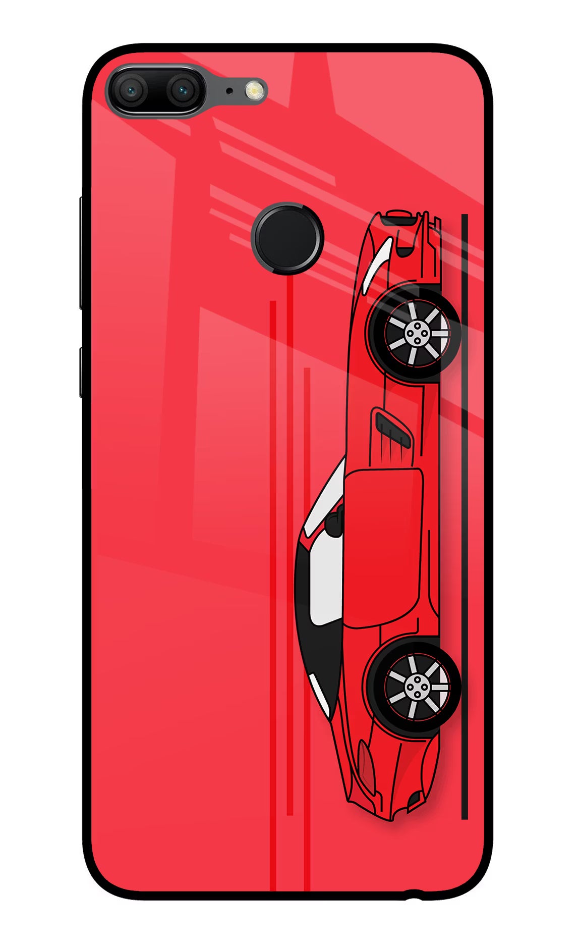 Red Velocity Honor 9 Lite Glass Case - Red Velocity Honor 9 Lite Glass Case Red Velocity Honor 9 Lite Glass Case